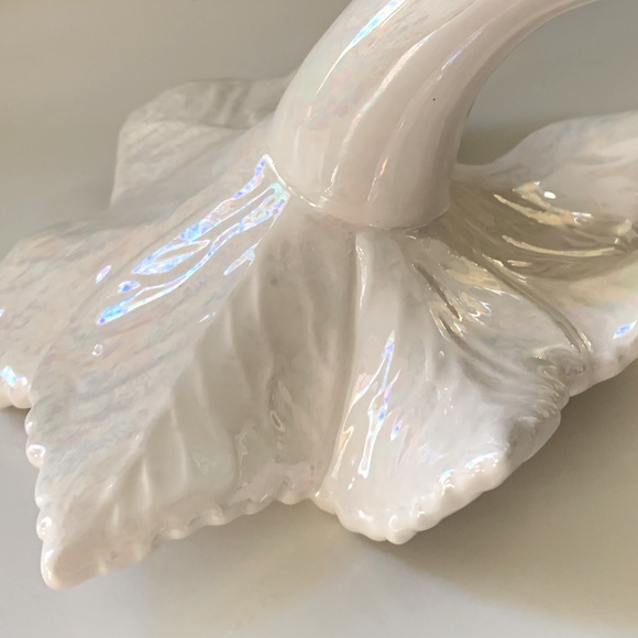 ❤️ Vintage Ceramic Lusterware Epergne Stem Vase - Picture 3 of 10